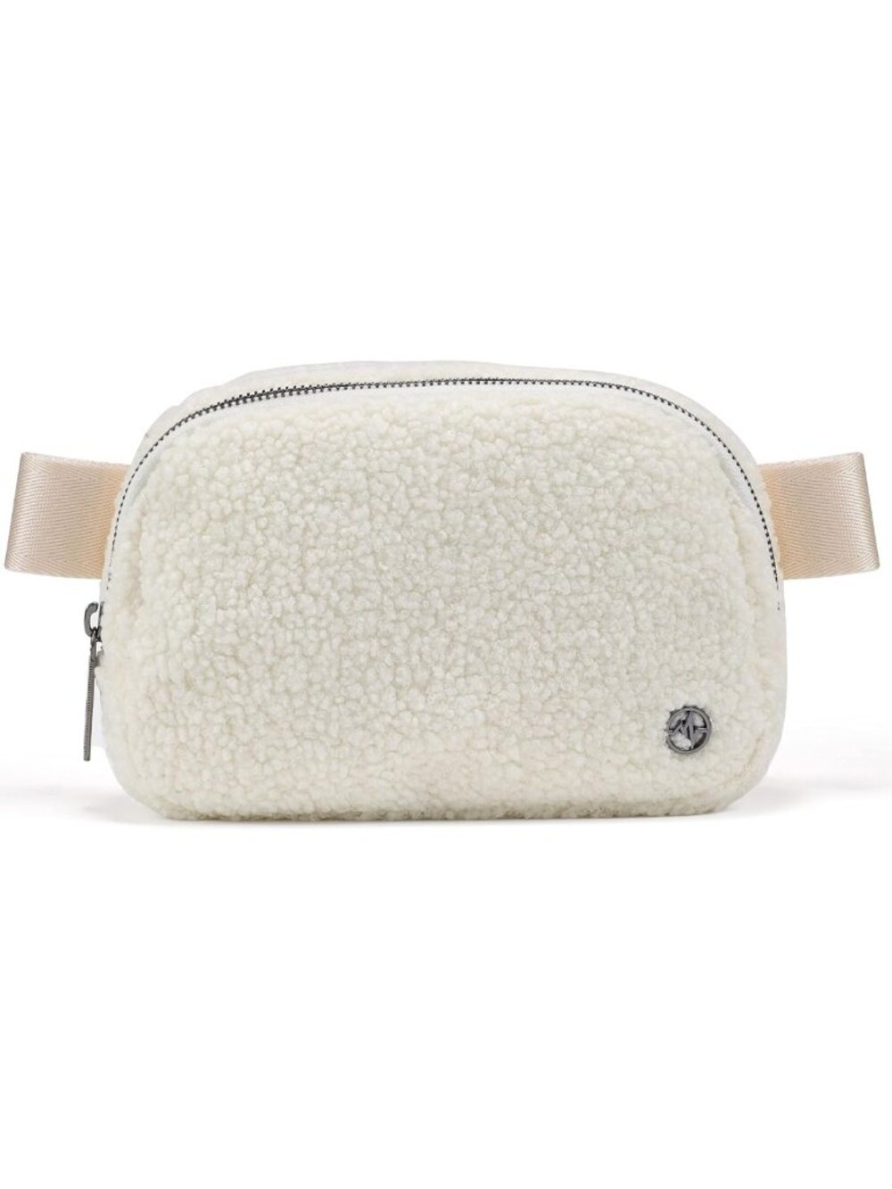 Floral White Fanny Pack Belt Bag for Women & Men | Adjustable Strap, 1L Capacity